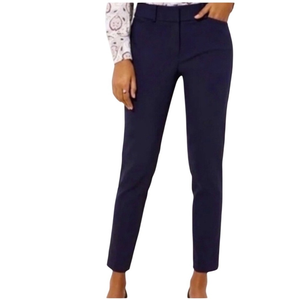Loft Julie Skinny Navy Blue Dress Pants Size 2 NWT Business Casual Trousers